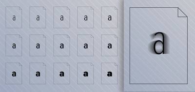 An illustration of how variable fonts work