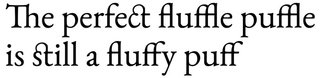 Example of standard, discretionary, and historical ligatures