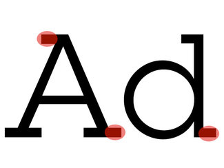 Slab serif letters