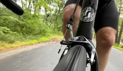 View from the front of the bike