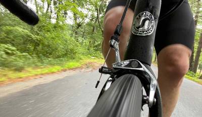 View from the front of the bike