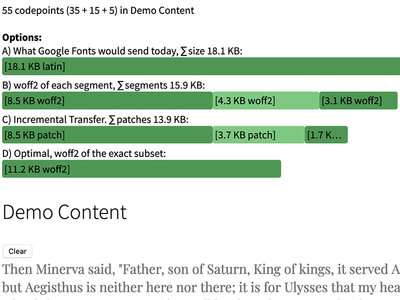 Image showing how much data transfer is being saved over 3 or more subsequent page views