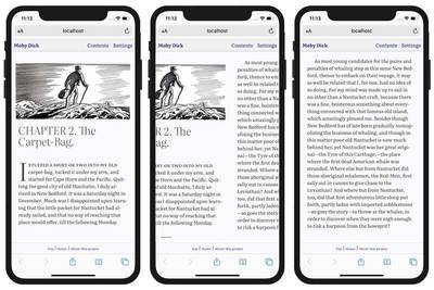 Swiping between pages on iOS