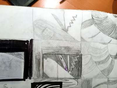 Page of thumbnail sketches