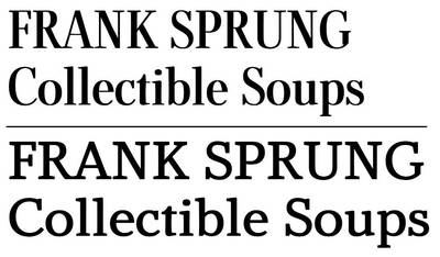An example of optical sizing enabling differing stroke contrast at different sizes in the same font