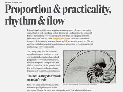 Image of one of my earlier posts about proportion and rhythm