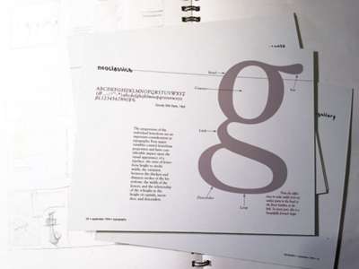 Spread from a magazine design