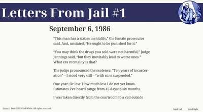 An example of side-scrolling with buttons