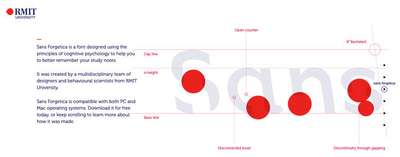 Example of Sans Forgetica, a typeface meant to aid retention