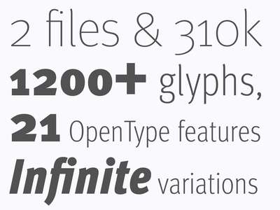 Statistics about Meta font files