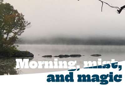 text masking and reversed over the edge of an image