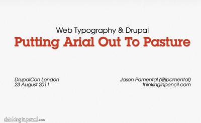 Slide deck cover for Putting Arial Out To Pasture