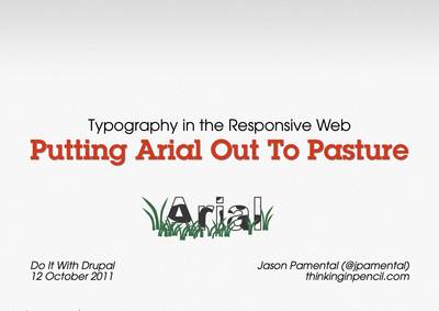 Slide deck cover for Putting Arial Out To Pasture