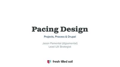 Slide deck cover for Pacing Design