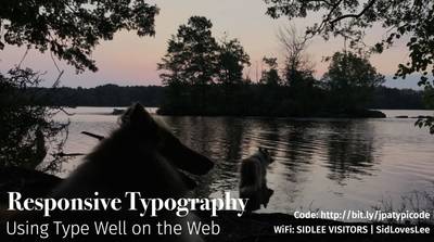 Slide deck cover for Responsive Typography