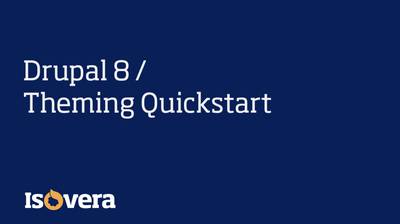 Slide deck cover for Drupal 8 Theming Quickstart