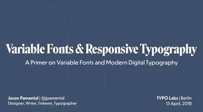 Slide deck cover for Responsive Type & Typography