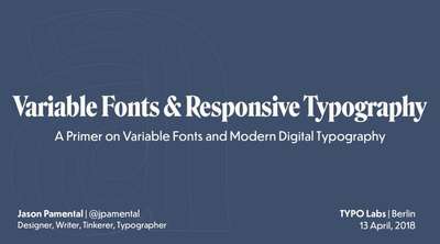 Slide deck cover for Responsive Type & Typography