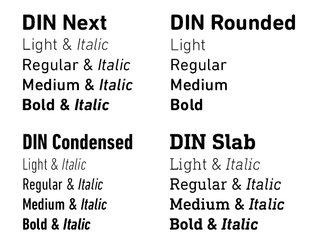 DIN family of typefaces
