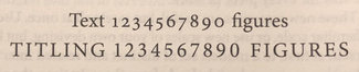 Numeral styles as shown in The Elements of Typographic Style