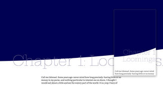 Image of large screen and small text overlap and mask effect