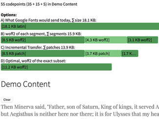 Example of several incremental download patches