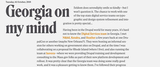 Example of a headline with the text wrapping around it