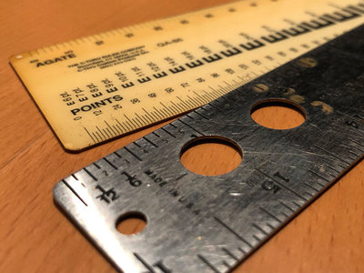 Point and pica rulers