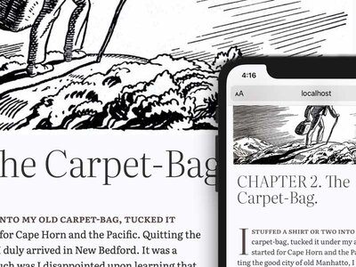 Text scaled for small screen and large